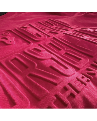 Embossed 3 T-Shirt red Embossed 3 T-Shirt red