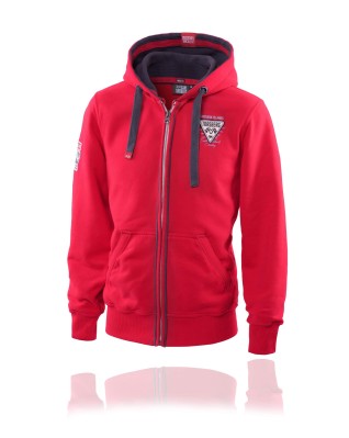 Mikina na zips Nautical red