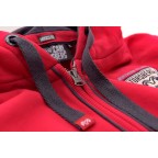 Mikina na zips Nautical red