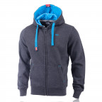 North Side II Kapuzensweatjacke black-melange