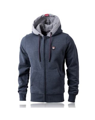 Sail League Kapuzensweatjacke navy-melange Sail League Kapuzensweatjacke navy-melange