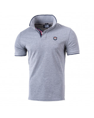 Offshore Poloshirt Grey-Melange  Offshore Poloshirt Grey-Melange